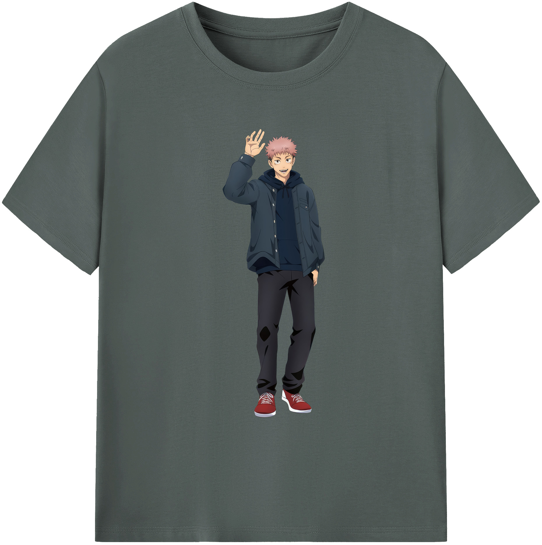 （画像用） 呪術廻戦 Jujutsu Kaisen 綿100％ メンズ半袖Tシャツ｜肌触りやわらか＆通気性
